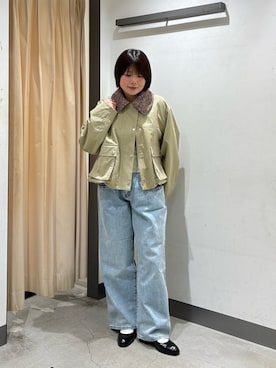 「KBF（ケイビーエフ）のアイテム（ブルゾン）」を使った、nagisaさん（レディース・154cm）の春コーディネート