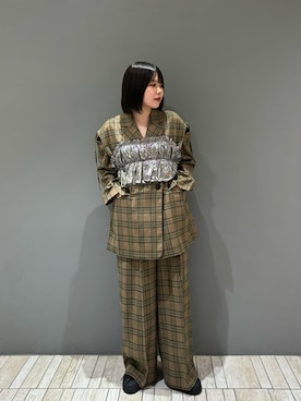 「アイテム（その他トップス、シルバー系）」を使った、nagisaさん（レディース・153cm）の夏コーディネート