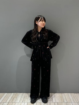 「レイヤード」｜「アイテム（その他アウター）」を使った、nagisaさん（レディース・154cm）の秋コーディネート