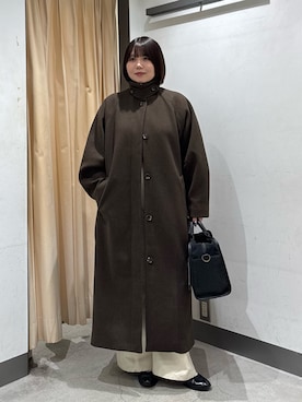 「アイテム（ステンカラーコート）」を使った、nagisaさん（レディース・154cm）の秋コーディネート