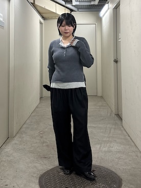 「アイテム（シュシュ）」を使った、nagisaさん（レディース・154cm）の秋コーディネート