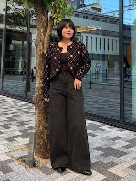 「アイテム（ローファー）」を使った、nagisaさん（レディース・154cm）の秋コーディネート