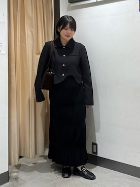 「アイテム（ローファー）」を使った、nagisaさん（レディース・154cm）の秋コーディネート