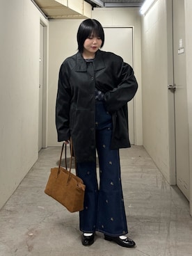 「アイテム（カバーオール）」を使った、nagisaさん（レディース・154cm）の秋コーディネート