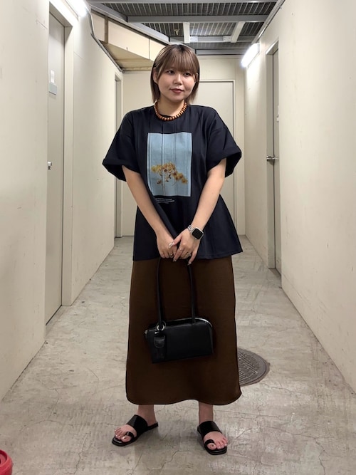 ピンタックフォトプリントTEE/KBF セール】ピンタックフォトプリントTEE（Tシャツ/カットソー