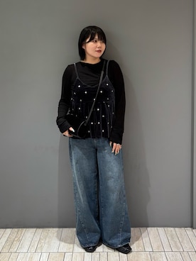 「アイテム（キャミソール）」を使った、nagisaさん（レディース・154cm）の秋コーディネート