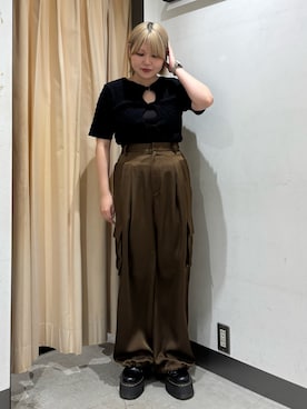 「SMELLY（スメリー）のアイテム」を使った、nagisaさん（骨格ストレート・レディース・154cm）の春コーディネート