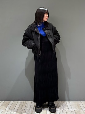 「KBF（ケイビーエフ）のアイテム（その他アウター）」を使った、nagisaさん（骨格ストレート・レディース・153cm）の冬コーディネート