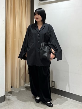 「ベロア」｜「アイテム（ローファー）」を使った、nagisaさん（レディース・154cm）の秋コーディネート