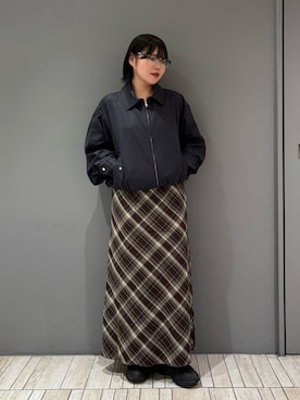 「アイテム（ブルゾン）」を使った、nagisaさん（レディース・154cm）の秋コーディネート