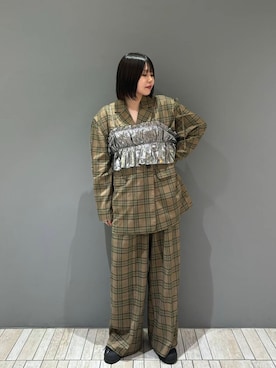 「アイテム（その他トップス、シルバー系）」を使った、nagisaさん（レディース・154cm）の夏コーディネート