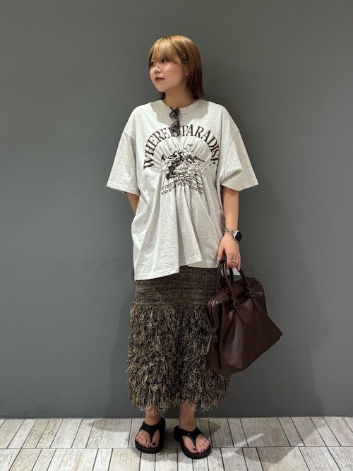 シャーリングプリントTEE