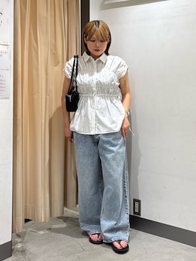 「OOFOS（ウーフォス）のアイテム」を使った、nagisaさん（骨格ストレート・レディース・154cm）の夏コーディネート