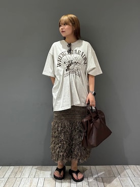 「アイテム（ブレスレット）」を使った、nagisaさん（レディース・154cm）の夏コーディネート