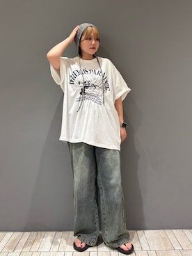 「アイテム（ニットキャップ/ビーニー）」を使った、nagisaさん（レディース・154cm）の夏コーディネート