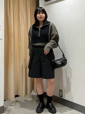 「アイテム（ステンカラーコート）」を使った、nagisaさん（レディース・154cm）の秋コーディネート