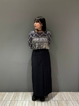 「アイテム（その他トップス、シルバー系）」を使った、nagisaさん（レディース・154cm）の夏コーディネート