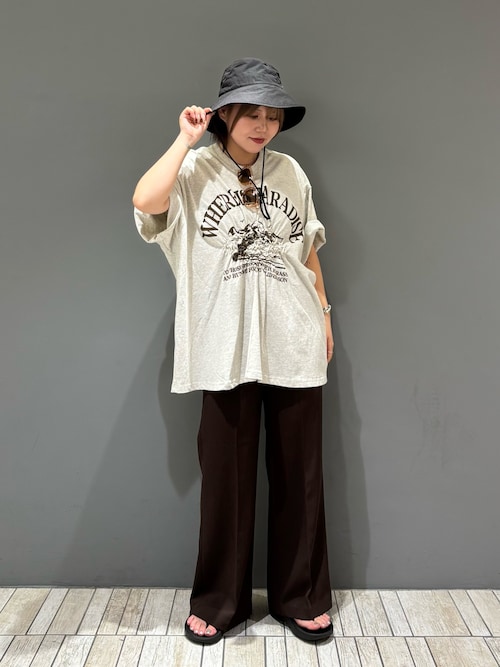 シャーリングプリントTEE