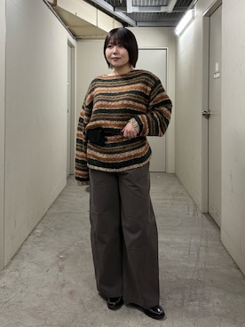 「アイテム（ベルト）」を使った、nagisaさん（レディース・154cm）の秋コーディネート