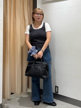 「アイテム（ボストンバッグ）」を使った、nagisaさん（レディース・154cm）の夏コーディネート