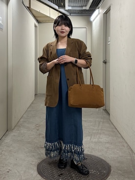 「アイテム（その他アウター）」を使った、nagisaさん（レディース・154cm）の秋コーディネート
