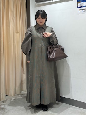 「アイテム（ボストンバッグ）」を使った、nagisaさん（レディース・154cm）の秋コーディネート