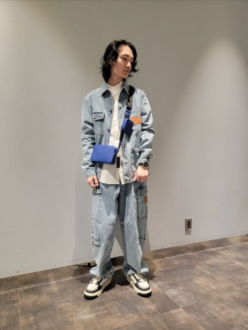 Armani Exchange ショルダーバッグ ジーンズ生地 アルマーニ エクスチェンジ ARMANI EXCHANGE ショルダーバッグ