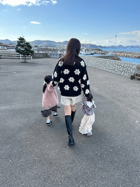 「petit main（プティマイン）のアイテム」を使った、まぴさん（レディース・155cm）の春コーディネート