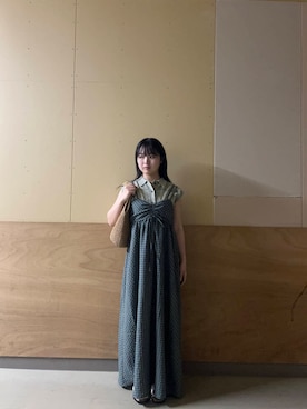 「KBF（ケイビーエフ）のアイテム（ニット/セーター）」を使った、Nanaさん（レディース・155cm）の夏コーディネート