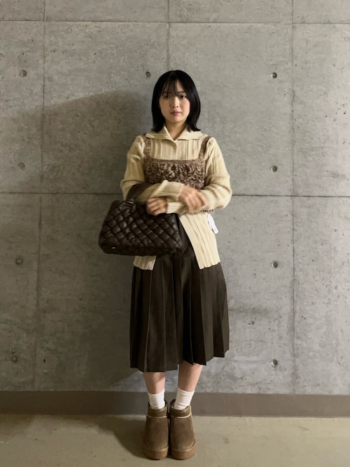 knit bra 【カフェオレ】ニットビスチェ ニットブラ セール】ニットブラビスチェ（ニット/セーター）｜SENSE OF PLACE by