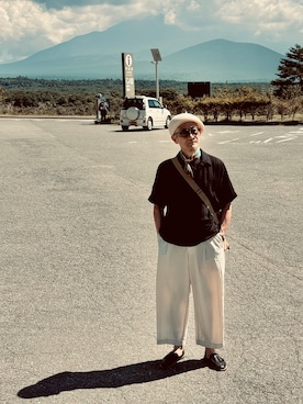「アイテム（ストール/ショール）」を使った、amorehirosukeさん（メンズ・173cm）の秋コーディネート