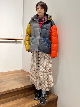 「レッド」｜namikiさん（レディース・166cm）の秋コーディネート