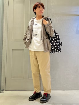 「FRAPBOIS」｜「アイテム（ブルゾン）」を使った、namikiさん（レディース・166cm）の夏コーディネート