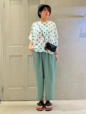「FRAPBOIS」｜「アイテム（その他）」を使った、namikiさん（レディース・166cm）の夏コーディネート