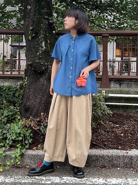 「FRAPBOIS」｜namikiさん（レディース・166cm）の夏コーディネート