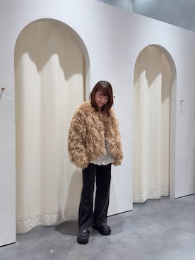 「アイテム（ブルゾン）」を使った、yuu さん（レディース・147cm）の秋コーディネート