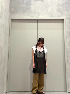 「アイテム（キャミソール）」を使った、yuu さん（レディース・147cm）の夏コーディネート