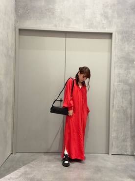 「CIAOPANIC TYPY（チャオパニックティピー）のアイテム（ワンピース/ドレス）」を使った、yuu さん（レディース・147cm）の夏コーディネート