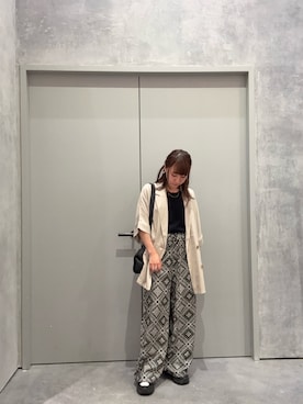 「アイテム（テーラードジャケット）」を使った、yuu さん（レディース・147cm）の夏コーディネート