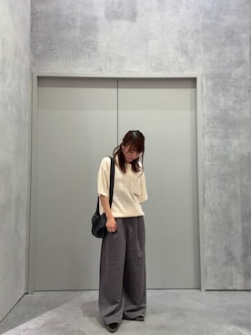 「アイテム（ポロシャツ）」を使った、yuu さん（レディース・147cm）の秋コーディネート