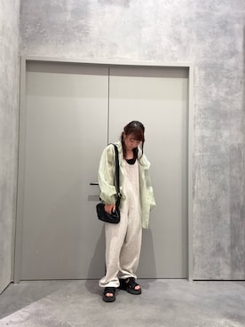 「アイテム（オールインワン・サロペット）」を使った、yuu さん（レディース・147cm）の夏コーディネート