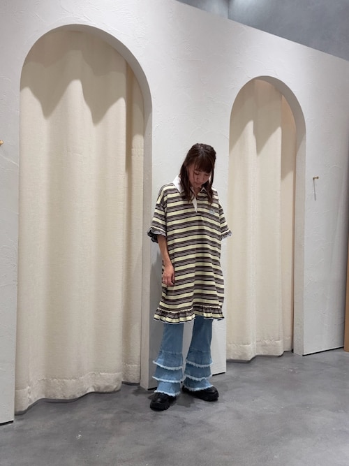 HELLO.SANFRANCISCO】裾フリルフレアデニム（デニムパンツ）｜HELLO