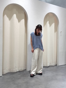 「アイテム（ベスト）」を使った、yuu さん（レディース・147cm）の夏コーディネート