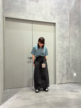 「DOD（ディーオーディー）のアイテム（スカート）」を使った、yuu さん（レディース・147cm）の春コーディネート