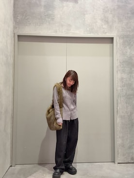 「CIAOPANIC TYPY（チャオパニックティピー）のアイテム（スラックス）」を使った、yuu さん（レディース・147cm）の冬コーディネート