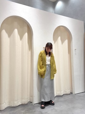 「アイテム（タンクトップ）」を使った、yuu さん（レディース・147cm）の夏コーディネート