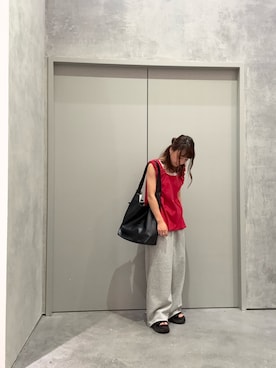 「アイテム（スウェットパンツ）」を使った、yuu さん（レディース・147cm）の夏コーディネート