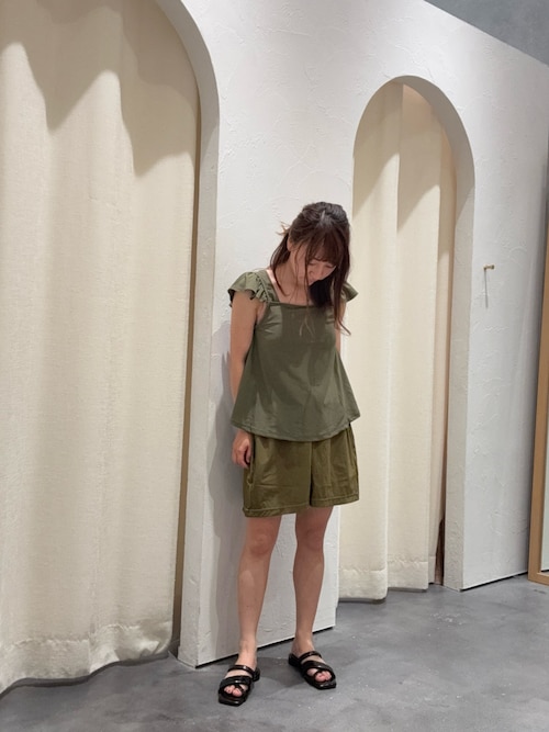 【WEB限定】ショルダーフリル水着2点セット