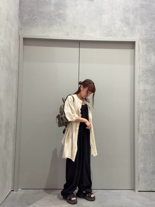 【willow】【新色追加】スラブ裏毛裾ドロストオールインワン