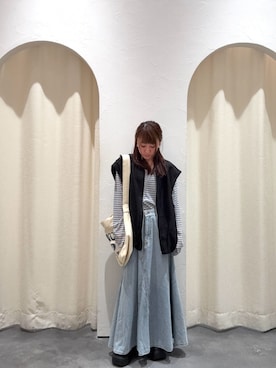 「CIAOPANIC TYPY（チャオパニックティピー）のアイテム（ブルゾン）」を使った、yuu さん（レディース・148cm）の春コーディネート